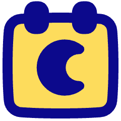 Calendar Date Night Late Icon from Plump Pop Set