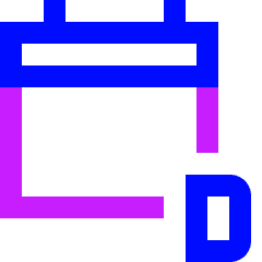 Calendar Day View Daily Icon from Sharp Neon Set
