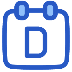 Calendar Day View Daily Icon from Plump Duo Set