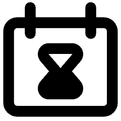 Calendar Deadline Icon from Core Remix Set