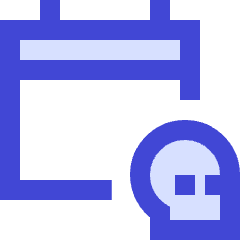 Calendar Deadline Icon from Sharp Duo Set