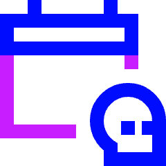 Calendar Deadline Icon from Sharp Neon Set