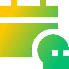 Calendar Deadline Icon from Sharp Gradient Set