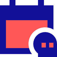 Calendar Deadline Icon from Sharp Pop Set