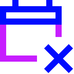 Calendar Disable Icon from Sharp Neon Set