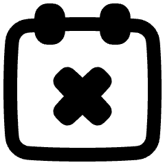 Calendar Disable Icon from Plump Remix Set