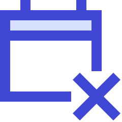 Calendar Disable Icon from Sharp Duo Set