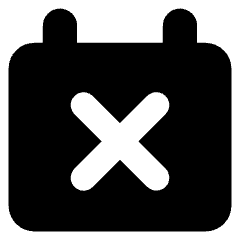 Calendar Disable Icon from Core Solid Set
