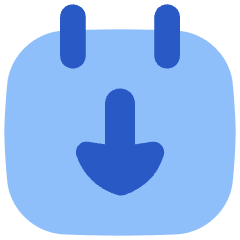 Calendar Download Icon from Flex Flat Set