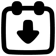 Calendar Download Icon from Plump Remix Set