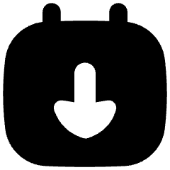 Calendar Download Icon from Flex Solid Set