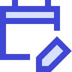 Calendar Edit Icon from Sharp Duo Set