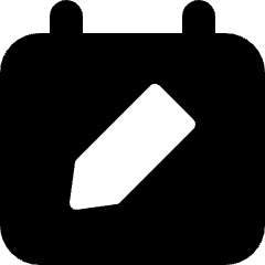 Calendar Edit Icon from Micro Solid Set