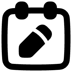 Calendar Edit Icon from Plump Remix Set