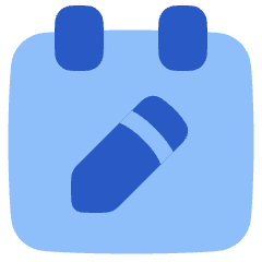 Calendar Edit Icon from Plump Flat Set