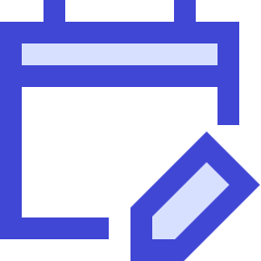 Calendar Edit Icon from Sharp Duo Set