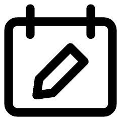 Calendar Edit Icon from Core Line Set