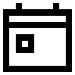 Calendar Event Icon from Sharp Line Set