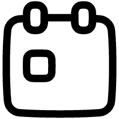 Calendar Event Icon from Plump Line Set