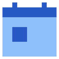 Calendar Event Icon from Sharp Flat Set