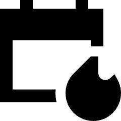 Calendar Fire Icon from Sharp Remix Set