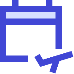 Calendar Flight Icon from Sharp Duo Set