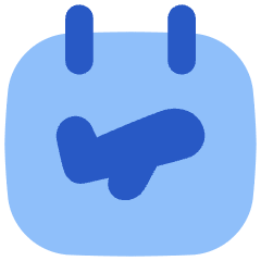 Calendar Flight Icon from Flex Flat Set