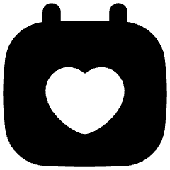 Calendar Heart Icon from Flex Solid Set