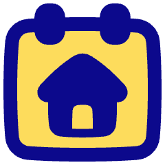Calendar Home Icon from Plump Pop Set