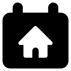 Calendar Home Icon from Core Solid Set