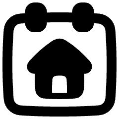 Calendar Home Icon from Plump Remix Set