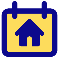 Calendar Home Icon from Core Pop Set
