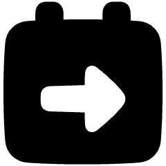 Calendar Jump To Date Icon from Plump Solid Set