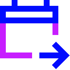Calendar Jump To Date Icon from Sharp Neon Set
