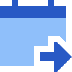 Calendar Jump To Date Icon from Sharp Flat Set