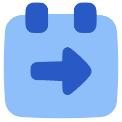 Calendar Jump To Date Icon from Plump Flat Set