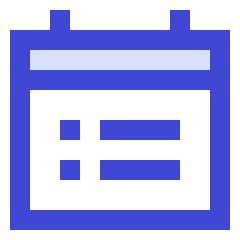Calendar List Icon from Sharp Duo Set