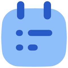 Calendar List Icon from Flex Flat Set