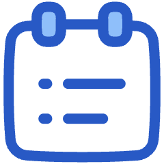 Calendar List Icon from Plump Duo Set