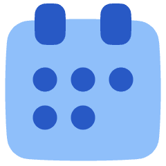 Calendar Mark Icon from Plump Flat Set