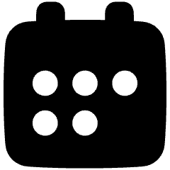 Calendar Mark Icon from Plump Solid Set