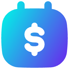 Calendar Money Due Payment Icon from Flex Gradient Set