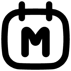 Calendar Month View Monthly Icon from Flex Remix Set