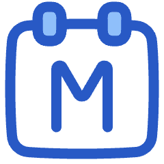 Calendar Month View Monthly Icon from Plump Duo Set