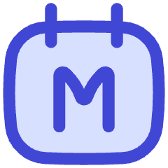 Calendar Month View Monthly Icon from Flex Duo Set