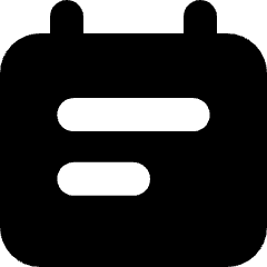 Calendar Note Icon from Micro Solid Set