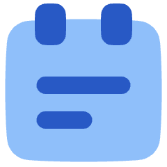 Calendar Note Icon from Plump Flat Set