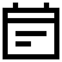 Calendar Note Icon from Sharp Line Set