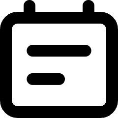 Calendar Note Icon from Micro Line Set