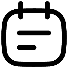 Calendar Note Icon from Flex Line Set